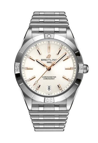  Shop Authentic Breitling Chronomat Automatic 36 White Dial Silver Steel Strap Watch for Women - A10380101A2A1 - Luxxuri
