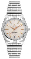  Shop Authentic Breitling Chronomat Automatic 36 White Dial Silver Steel Strap Watch for Women - A10380101A2A1 - Luxxuri