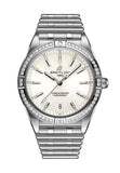  Shop Authentic Breitling Chronomat Automatic 36 Diamonds White Dial Silver Steel Strap Watch for Women - A10380591A1A1 - Luxxuri