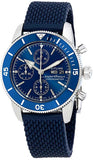  Shop Authentic Breitling Superocean Heritage Chronograph 44 Blue Dial Blue Mesh Bracelet Watch for Men - A13313161C1S1 - Luxxuri