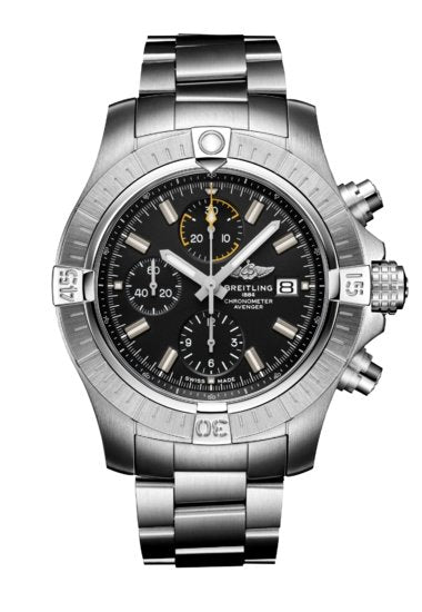  Shop Authentic Breitling Avenger Chronograph 45mm Black Dial Silver Steel Strap Watch for Men - A13317101B1A1 - Luxxuri