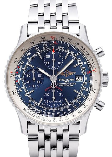  Shop Authentic Breitling Navitimer Heritage Special Edition Blue Dial Silver Steel Strap Mens Watch - A1332412/C942 - Luxxuri