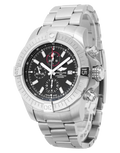  Shop Authentic Breitling Super Avenger Chronograph 48 Black Dial Silver Steel Strap Watch for Men - A13375101B1A1 - Luxxuri