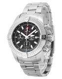  Shop Authentic Breitling Super Avenger Chronograph 48 Black Dial Silver Steel Strap Watch for Men - A13375101B1A1 - Luxxuri