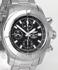  Shop Authentic Breitling Avenger Chronograph 43 Black Dial Silver Steel Strap Watch for Men - A13385101B1A1 - Luxxuri