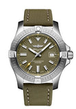  Shop Authentic Breitling Avenger Automatic GMT 43 Green Dial Green Nylon Strap Watch for Men - A17318101L1X1 - Luxxuri