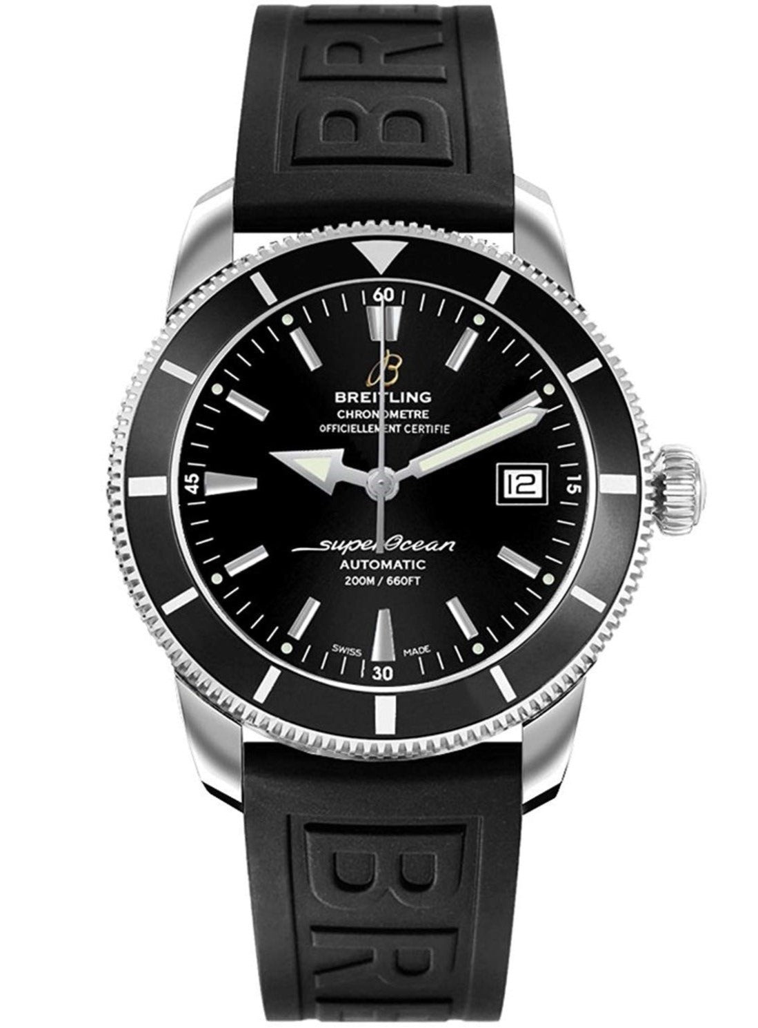  Shop Authentic Breitling Superocean Heritage Automatic 42mm Calibre 17 Black Dial Mens Watch - A1732124 - Luxxuri
