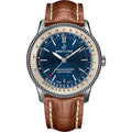  Shop Authentic Breitling Navitimer Automatic 38mm Blue Dial Brown Leather Strap Mens Watch - A17325211C1P2 - Luxxuri