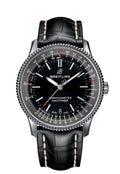  Shop Authentic Breitling Navitimer Automatic 38mm Black Dial Black Leather Strap Mens Watch - A17325241B1P1 - Luxxuri