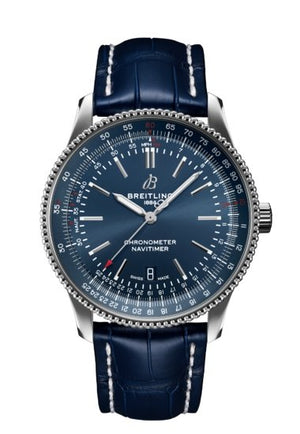  Shop Authentic Breitling Navitimer Automatic 41 Blue Dial Blue Leather Strap Watch for Men - A17326161C1P3 - Luxxuri