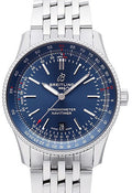  Shop Authentic Breitling Navitimer Automatic 41mm Blue Dial Silver Steel Strap Watch for Men - A17326161C1A1 - Luxxuri