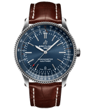  Shop Authentic Breitling Navitimer 1 Automatic 41mm Blue Dial Brown Steel Strap Watch for Men - A17326161C1P1 - Luxxuri