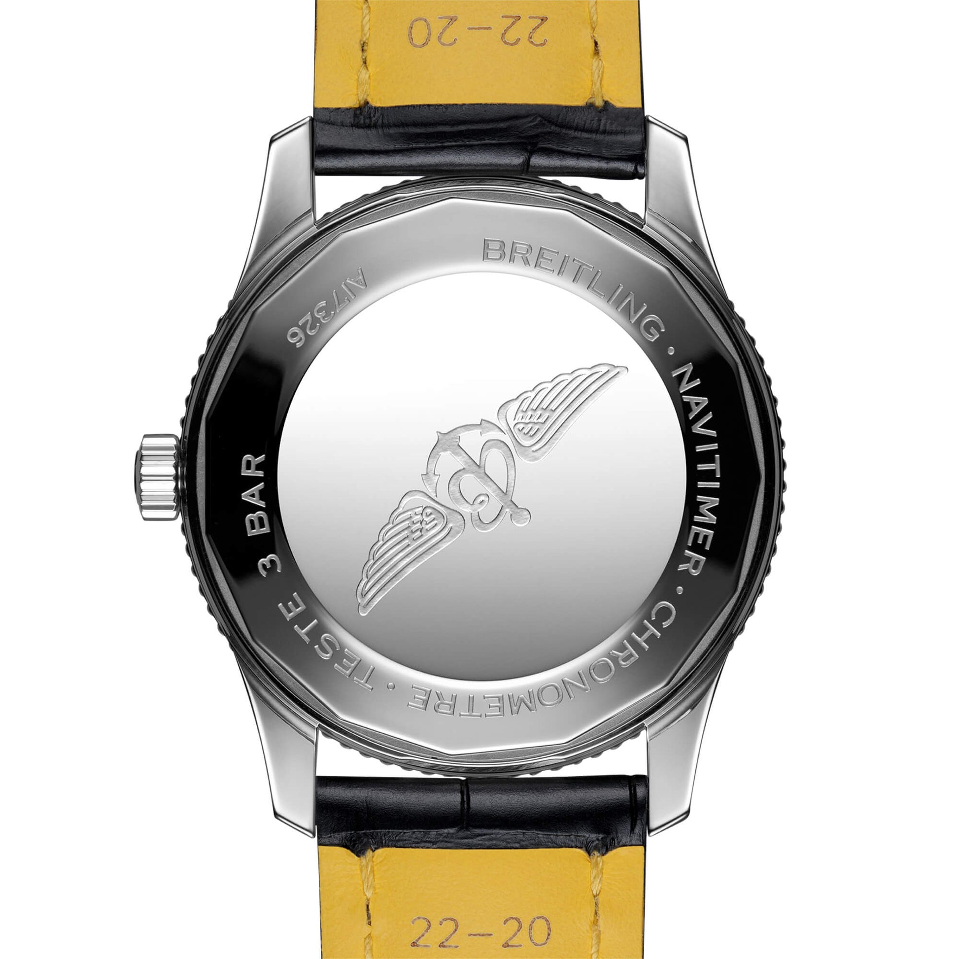  Shop Authentic Breitling Navitimer 1 Automatic 41mm Black Dial Black Leather Strap Mens Watch - A17326211B1P1 - Luxxuri