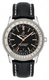  Shop Authentic Breitling Navitimer 1 Automatic 41mm Black Dial Black Leather Strap Mens Watch - A17326211B1P1 - Luxxuri