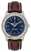  Shop Authentic Breitling Navitimer 1 Automatic 41mm Blue Dial Brown Leather Strap Mens Watch - A17326211C1P1 - Luxxuri