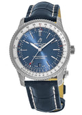  Shop Authentic Breitling Navitimer 1 Automatic 41mm Blue Dial Blue Leather Strap Mens Watch - A17326211C1P4 - Luxxuri