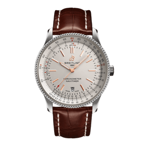  Shop Authentic Breitling Navitimer 1 Automatic 41mm White Dial Brown Leather Strap Mens Watch - U17326241G1P2 - Luxxuri