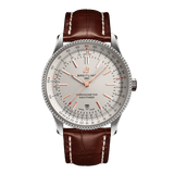  Shop Authentic Breitling Navitimer 1 Automatic 41mm White Dial Brown Leather Strap Mens Watch - U17326241G1P2 - Luxxuri