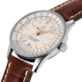  Shop Authentic Breitling Navitimer 1 Automatic 41mm White Dial Brown Leather Strap Mens Watch - U17326241G1P2 - Luxxuri