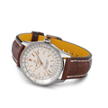  Shop Authentic Breitling Navitimer 1 Automatic 41mm White Dial Brown Leather Strap Mens Watch - U17326241G1P2 - Luxxuri