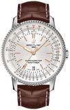  Shop Authentic Breitling Navitimer Automatic 41 White Dial Brown Leather Strap Watch for Men - A17326211G1P2 - Luxxuri
