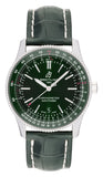  Shop Authentic Breitling Navitimer Automatic 41mm Green Dial Green Leather Strap Watch for Men - A17326361L1P1 - Luxxuri