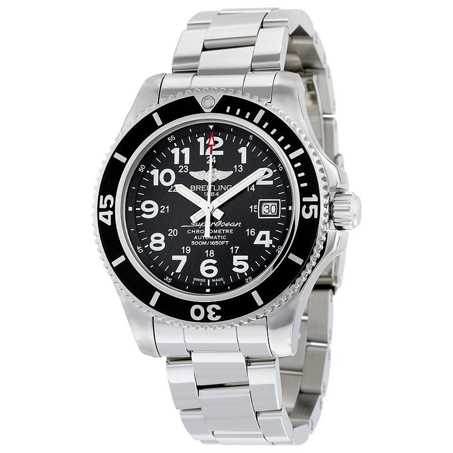  Shop Authentic Breitling Superocean II 42mm Calibre 17 Automatic Mens Watch - A17365C9 - Luxxuri