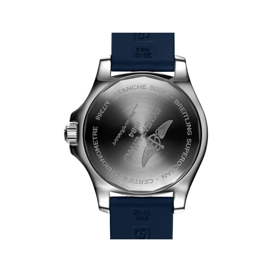  Shop Authentic Breitling Superocean II Automatic 42mm White Dial Blue Rubber Strap Watch for Men - A17366D81A1S2 - Luxxuri