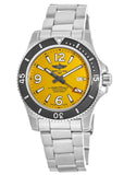  Shop Authentic Breitling Superocean Automatic 44mm Yellow Dial Silver Steel Strap Watch for Men - A17375211/1A1 - Luxxuri