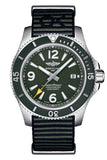  Shop Authentic Breitling Superocean Automatic 44mm Outerknown Green Dial Green Nylon Strap Watch for Men - A17367A11L1W1 - Luxxuri