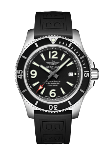  Shop Authentic Breitling Superocean II 44mm Black Dial Black Rubber Strap Watch for Men - A17367D71B1S2 - Luxxuri