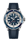  Shop Authentic Breitling Superocean Automatic 42mm Blue Dial Blue Rubber Strap Watch for Men - A17375E71C1S1 - Luxxuri