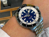  Shop Authentic Breitling Superocean Automatic 44mm Blue Dial Silver Steel Strap Watch for Men - A17376211C1A1 - Luxxuri