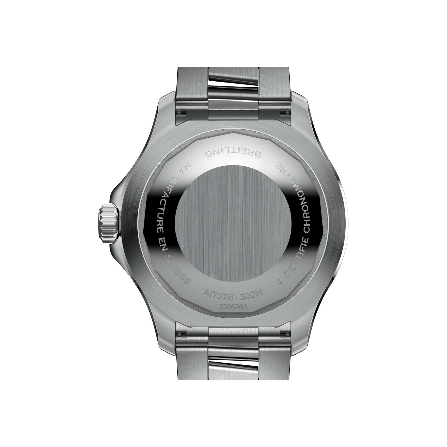 Breitling Superocean Automatic 44mm Blue Dial Silver Steel Strap Watch for Men - A17376211C1A1