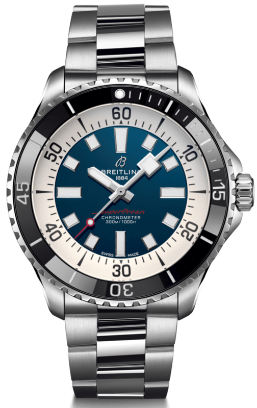  Shop Authentic Breitling Superocean Automatic 44mm Blue Dial Silver Steel Strap Watch for Men - A17376211C1A1 - Luxxuri