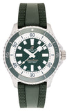  Shop Authentic Breitling Superocean Automatic 44 Green Dial Green Rubber Strap Watch for Men - A17376A31L1S1 - Luxxuri
