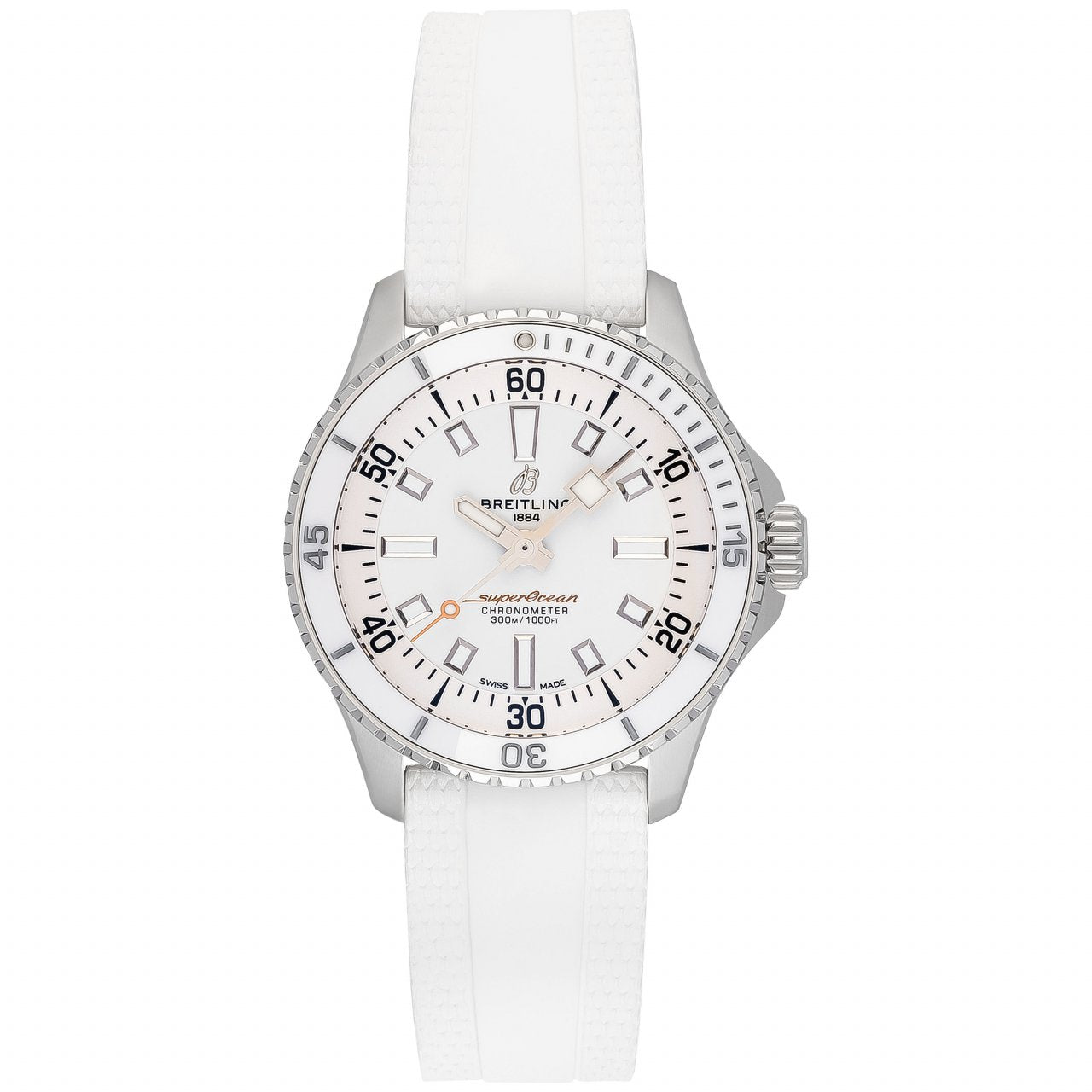  Shop Authentic Breitling Superocean Automatic 36 White Dial White Rubber Strap Watch for Men - A17377211A1S1 - Luxxuri