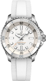  Shop Authentic Breitling Superocean Automatic 36 White Dial White Rubber Strap Watch for Men - A17377211A1S1 - Luxxuri