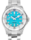  Shop Authentic Breitling Superocean Automatic 36 Turquoise Dial Silver Steel Strap Watch for Men - A17377211C1A1 - Luxxuri