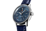  Shop Authentic Breitling Navitimer Automatic 35 Blue Dial Blue Leather Strap Watch for Men - A17395161C1P1 - Luxxuri