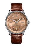  Shop Authentic Breitling Navitimer Automatic 35 Brown Dial Brown Leather Strap Watch for Men - A17395201K1P1 - Luxxuri