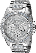  Shop Authentic Guess Zeus Multifunction Diamonds Silver Dial Silver Steel Strap Watch for Men - GW0209G1 - Luxxuri
