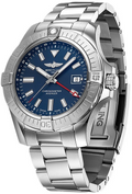  Shop Authentic Breitling Avenger Automatic GMT 45 Blue Dial Silver Steel Strap Watch for Men - A32395101C1A1 - Luxxuri