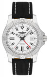  Shop Authentic Breitling Avenger Automatic GMT 43 White Dial Black Nylon Strap Watch for Men - A32397101A1X1 - Luxxuri