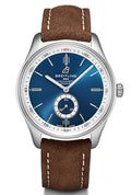  Shop Authentic Breitling Premier Automatic 40mm Blue Dial Brown Leather Strap Mens Watch - A37340351C1X2 - Luxxuri