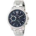  Shop Authentic Tommy Hilfiger London Chronograph Quartz Blue Dial Silver Steel Strap Watch for Men - 1791534 - Luxxuri