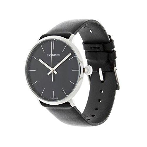  Shop Authentic Calvin Klein High Noon Quartz Black Dial Black Leather Strap Watch for Men - K8M211C1 - Luxxuri
