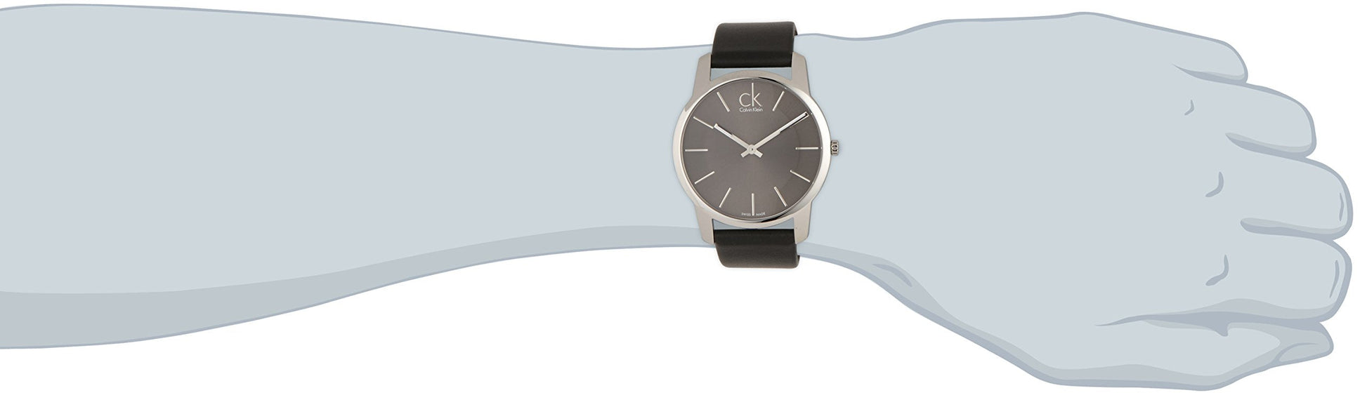  Shop Authentic Calvin Klein City Black Dial Black Leather Strap Watch for Men - K2G21107 - Luxxuri