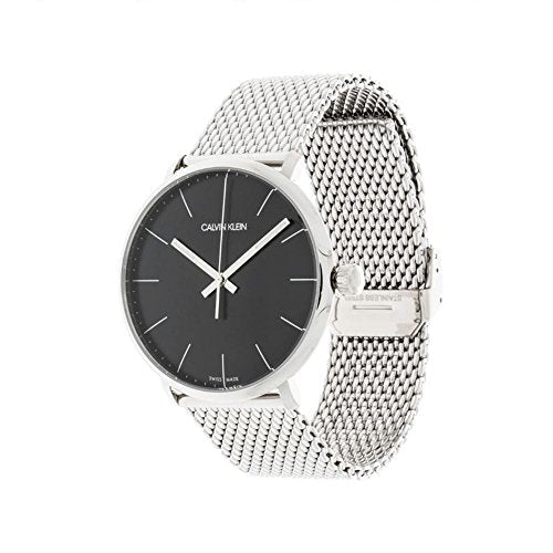  Shop Authentic Calvin Klein High Noon Black Dial Silver Mesh Bracelet Watch for Men - K8M21121 - Luxxuri