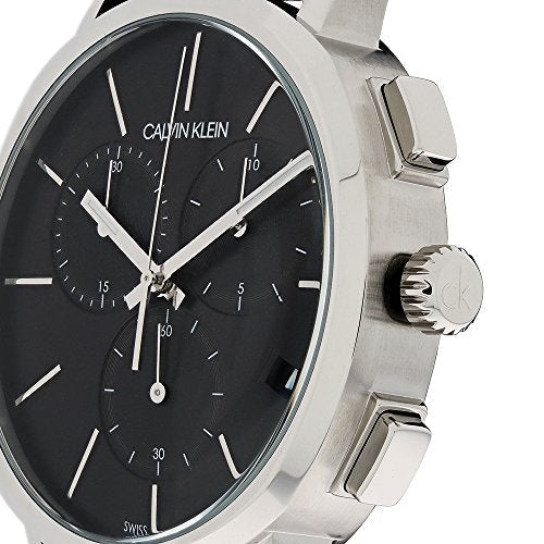  Shop Authentic Calvin Klein Posh Black Dial Black Leather Strap Watch for Men - K8Q371C1 - Luxxuri
